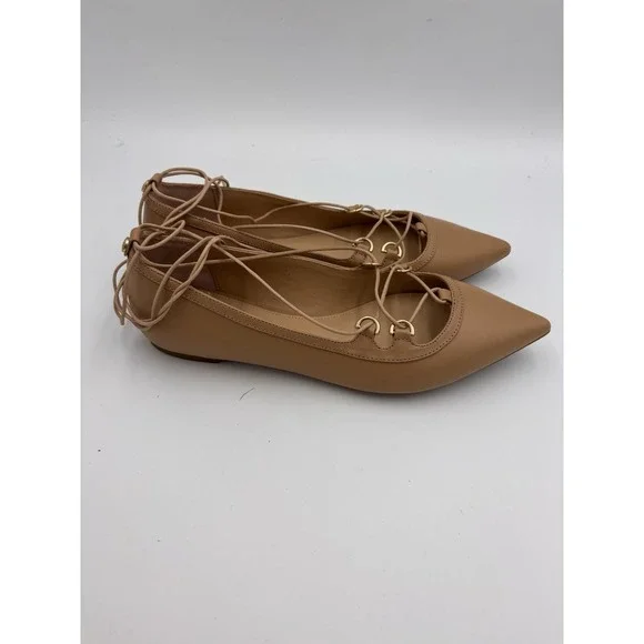 Michael Michael Kors Womens‎ Tabby Ballet Flats Beige Size 6 Nude Leather NWOT - Picture 3 of 8